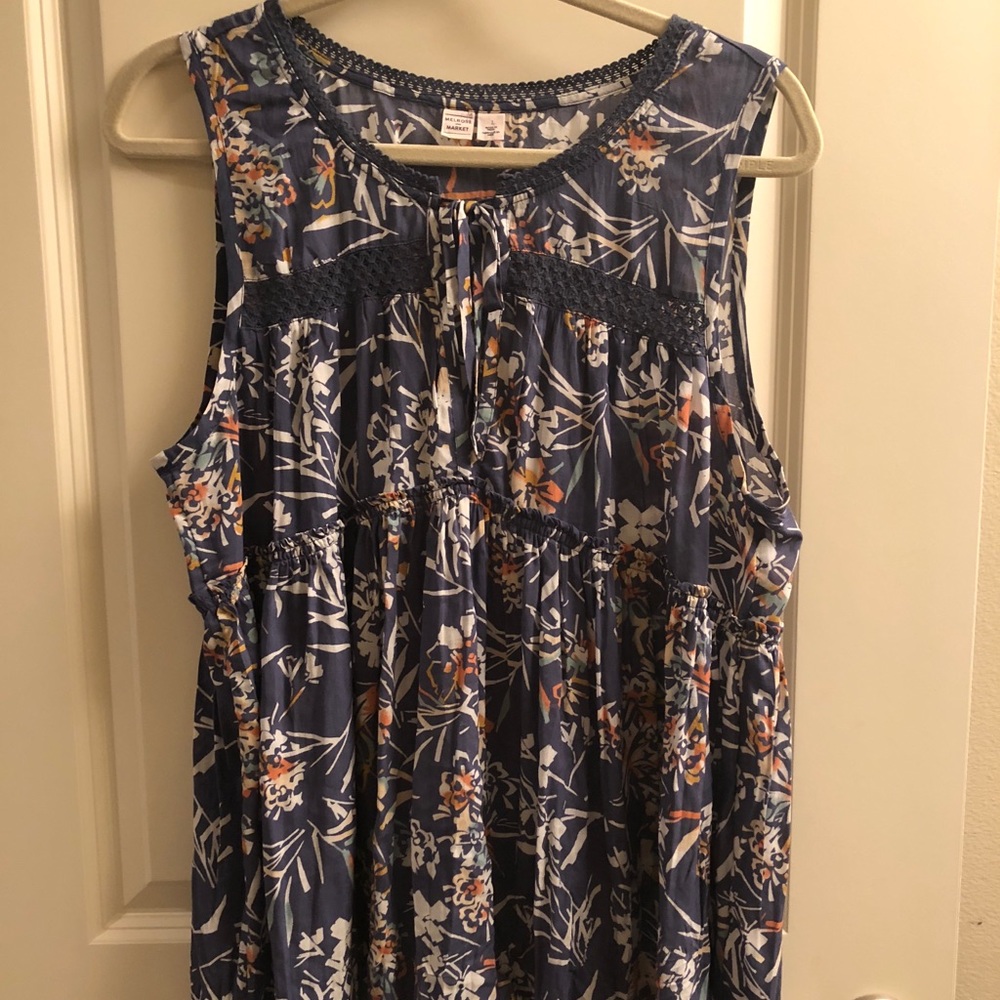 Melrose & Market Floral Tank Top